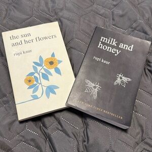 The Sun and her Flowers and milk and honey by rupi kaur — 2 books softcover